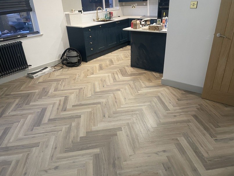 polyfloor camaro herringbone flooring