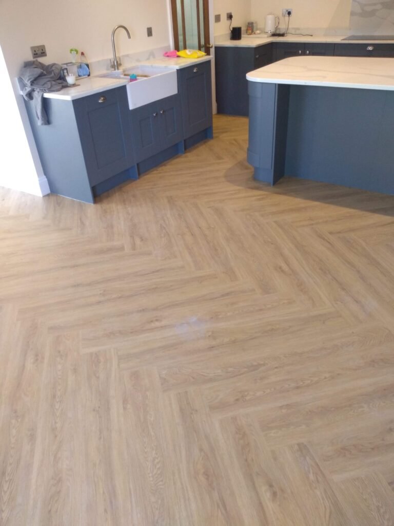 LVT herringbone in Peterborough