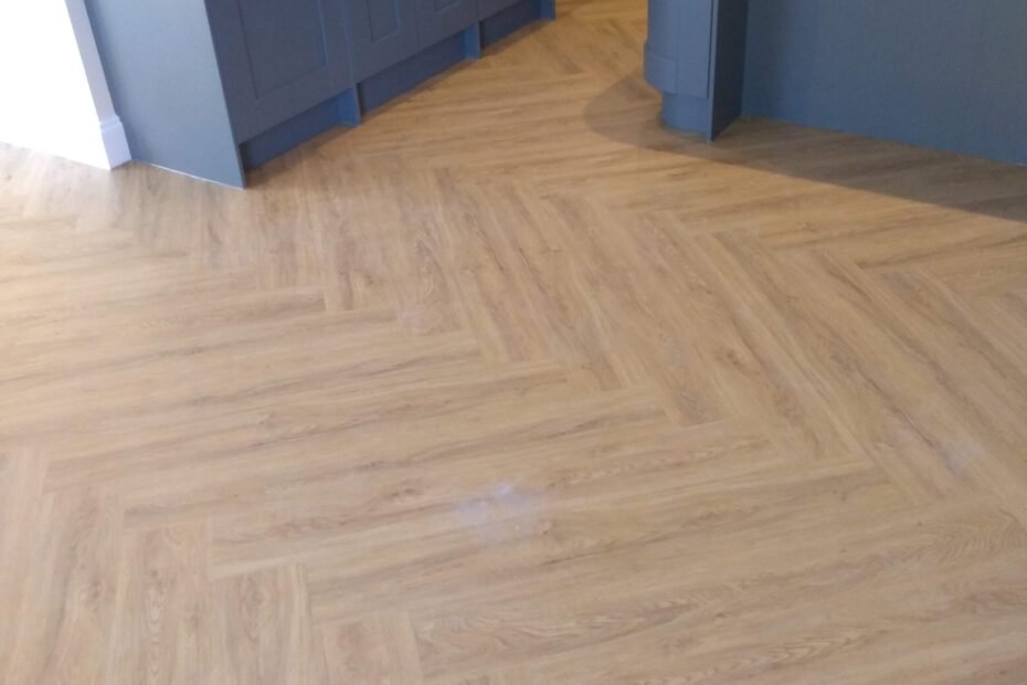 LVT herringbone in Peterborough