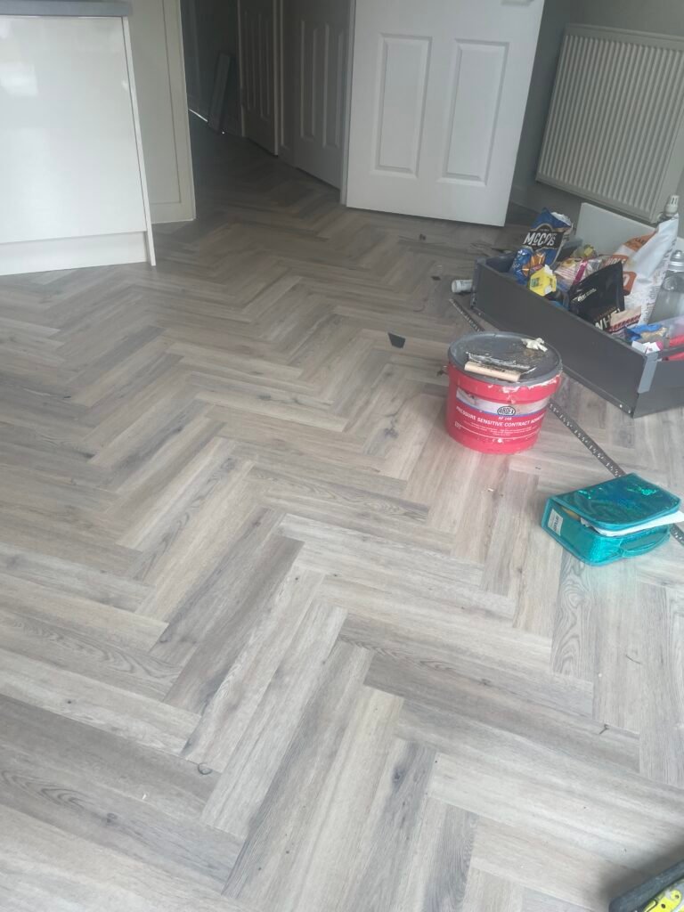Herringbone flooring